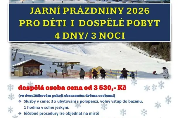 Jarní prázdniny 2026 nejen s lyžováním v Mariánských Lázních